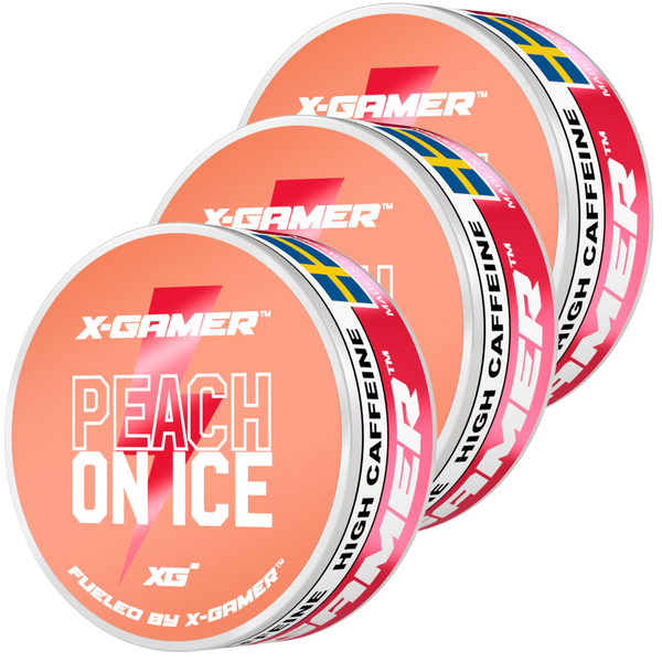 Peach on Ice Energy Pouches  (3 Pack / 60 Pouches)