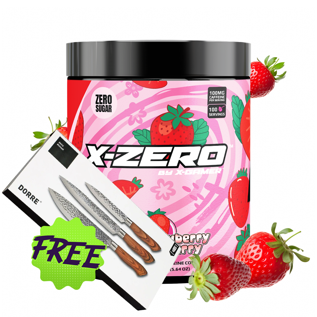 X-Zero Wild Strawberry & Strawberry (160g / 100 Servings)