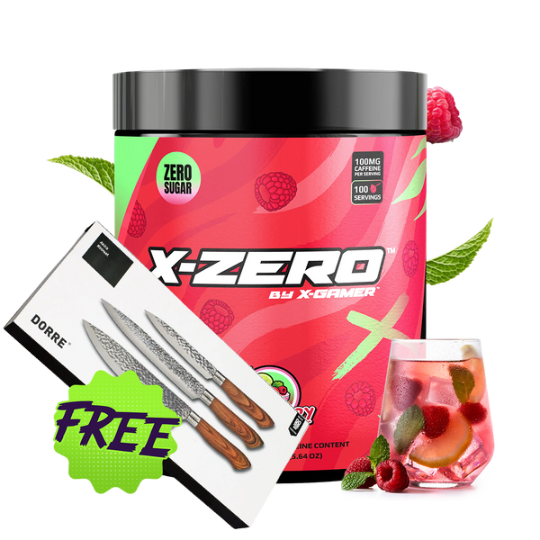 X-Zero Raspberry Mojito (160g / 100 Servings)