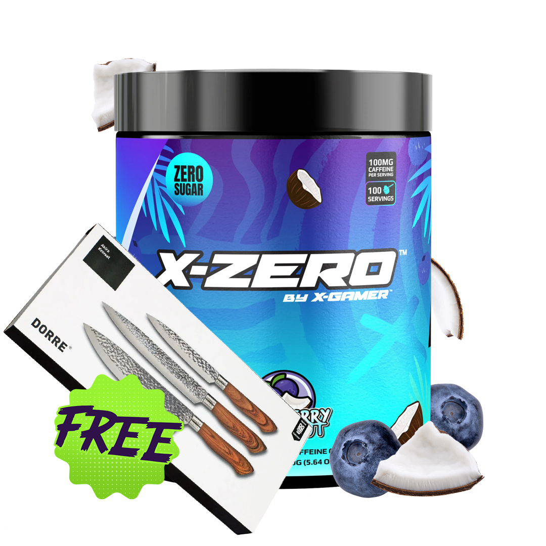 X-Zero Blueberry & Coconut (160g / 100 Servings)