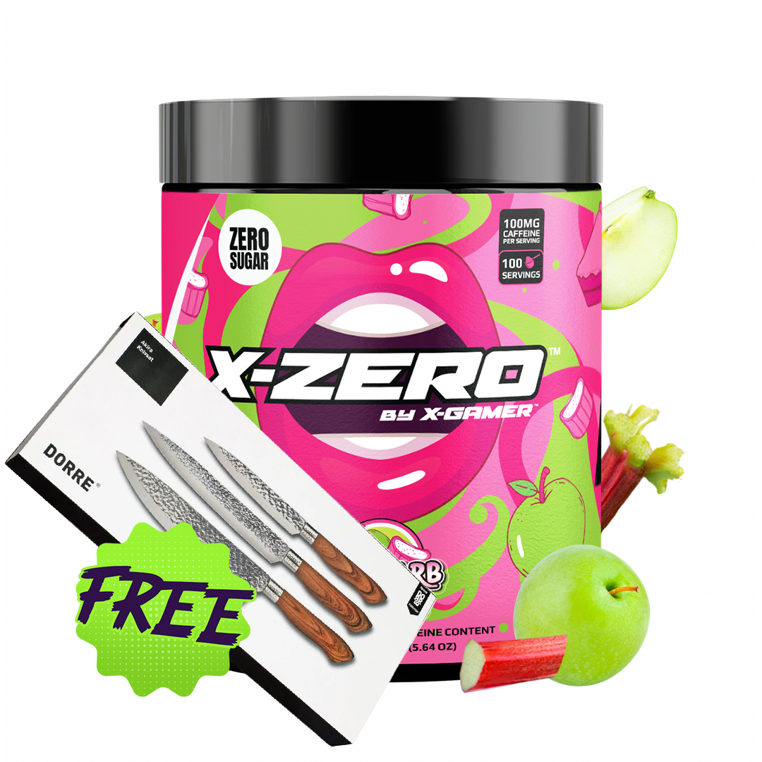 X-Zero Rhubarb Apple (160g / 100 Servings)