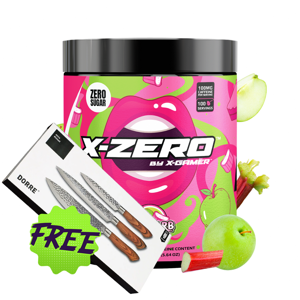 X-Zero Rhubarb Apple (160g / 100 Servings)