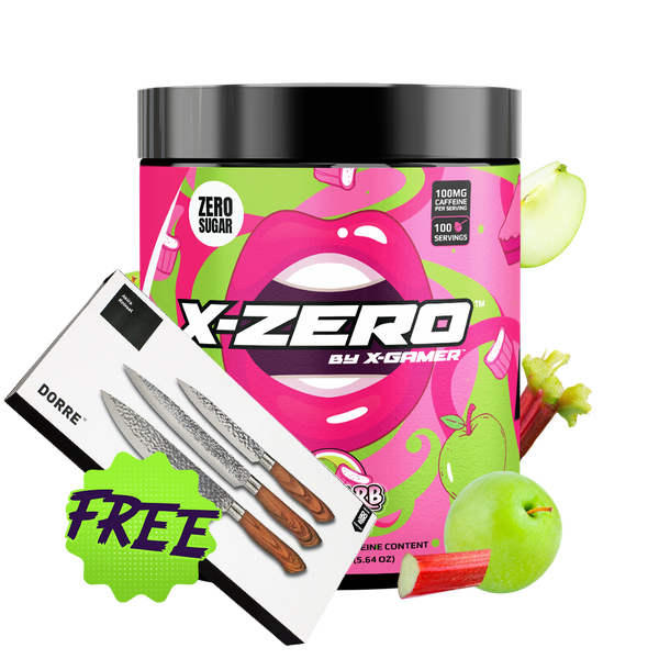 X-Zero Rhubarb Apple (160g / 100 Servings)