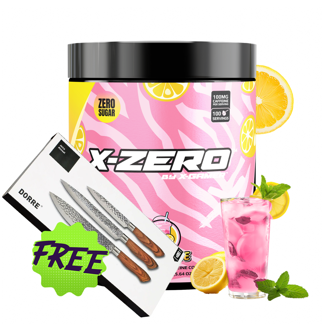 X-Zero Pink Lemonade (160g / 100 Servings)