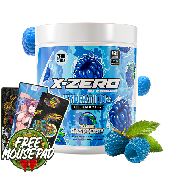 X-Zero Hydration+ Blue Raspberry (160g / 100 portioner)