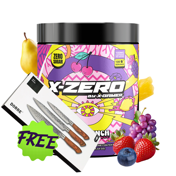 X-Zero Fruit Punch (160g / 100 Servings)