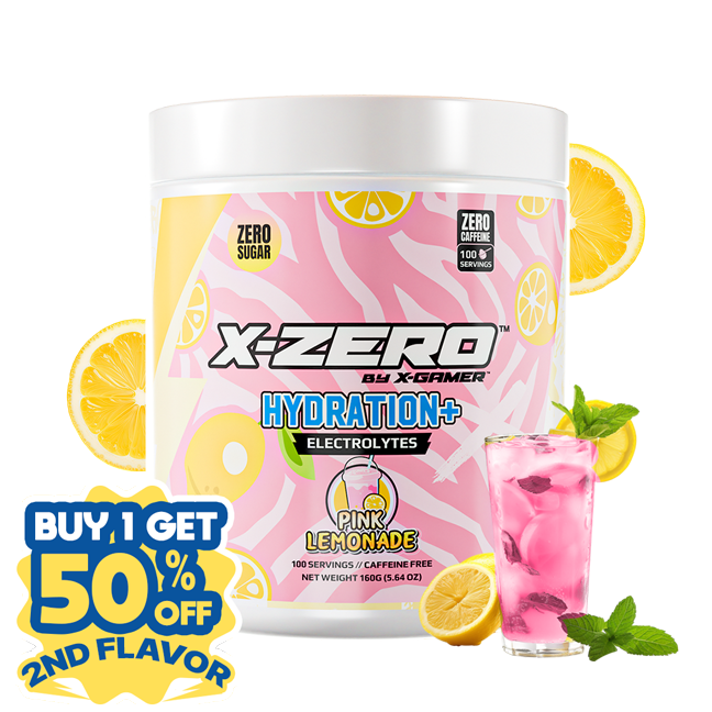 X-Zero Hydration Pink Lemonade (160g / 100 Servings)