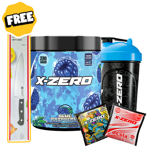 X-Zero Blue Raspberry + Knife Set Bundle