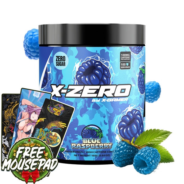 X-Zero Blue Raspberry (160g / 100 Servings)