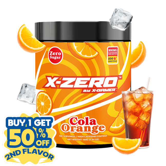 X-Zero Cola Orange (160g / 100 Servings)