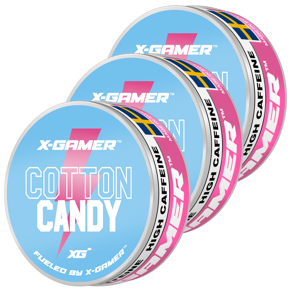 Cotton Candy Energy Pouches (3-pack / 60 påsar)