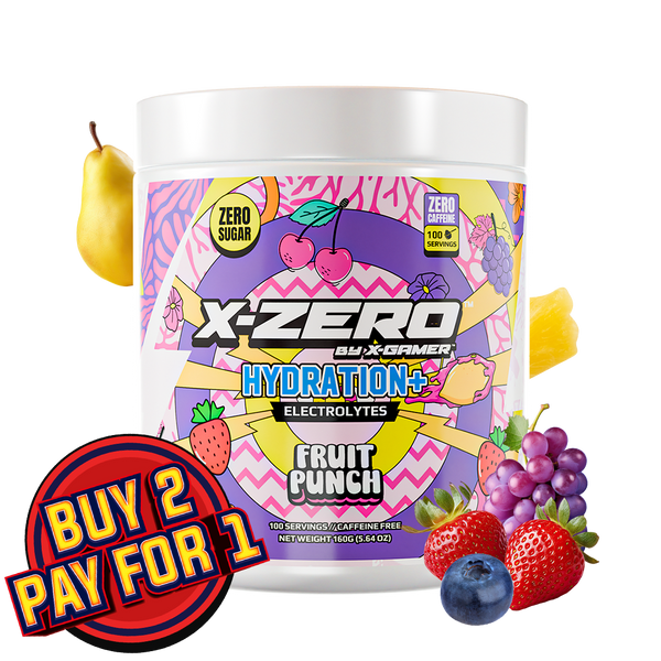 X-Zero Hydration Fruit Punch (160g / 100 Servings)