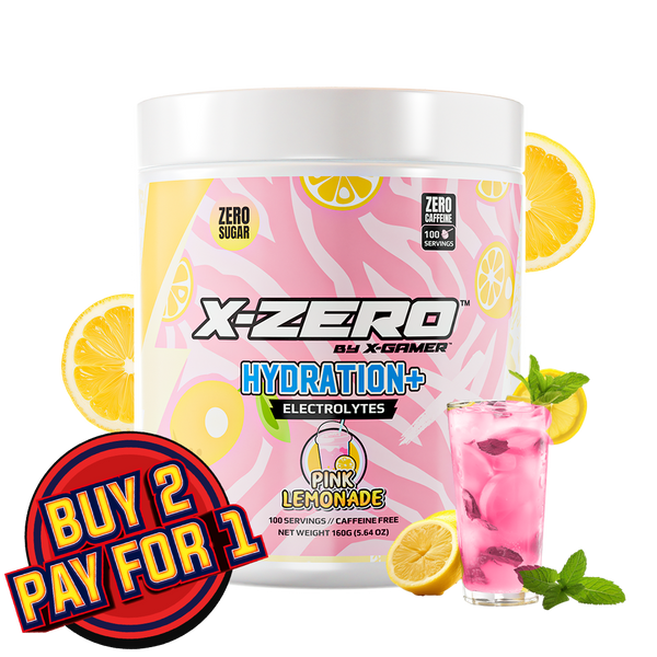 X-Zero Hydration Pink Lemonade (160g / 100 Servings)