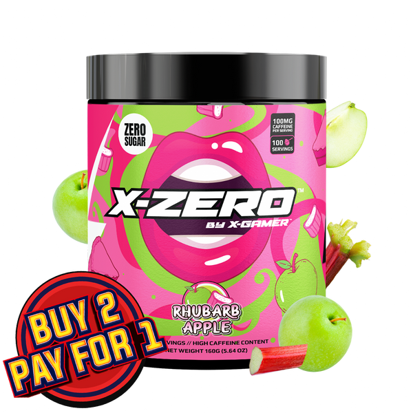 X-Zero Rhubarb Apple (160g / 100 Servings)