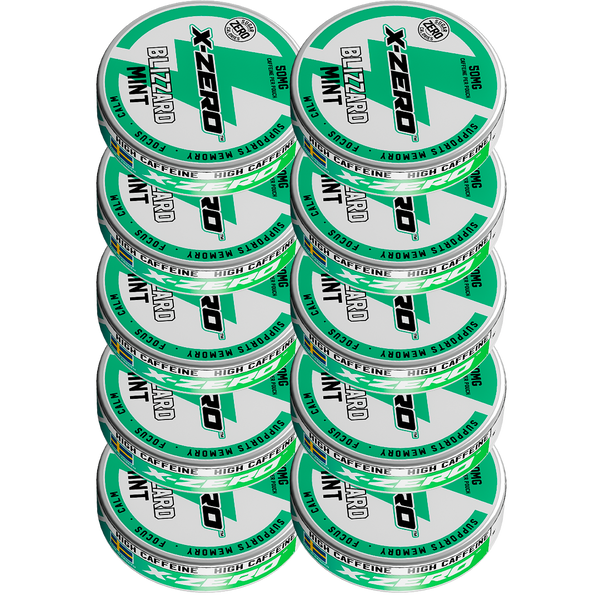 Blizzard Mint Energy Pouches (10 Pack/200 Pouches)