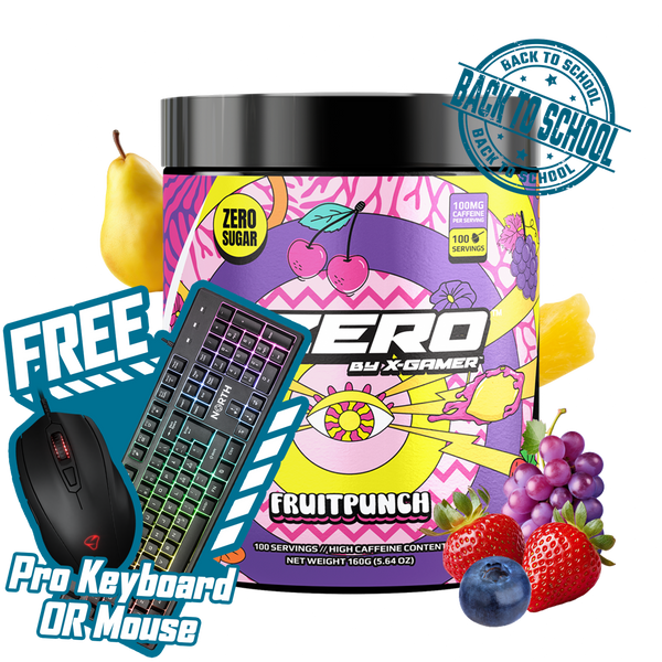 X-Zero Fruit Punch (160g / 100 Servings)