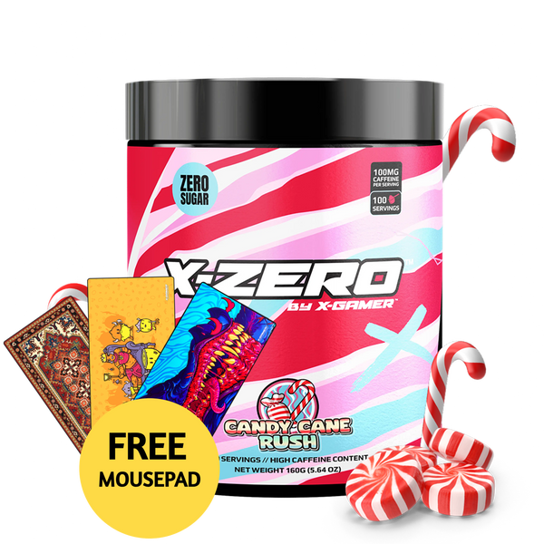 X-Zero Candy Cane Rush (160g / 100 Servings)