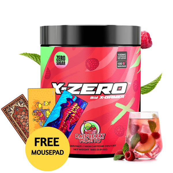 X-Zero Raspberry Mojito (160g / 100 Servings)