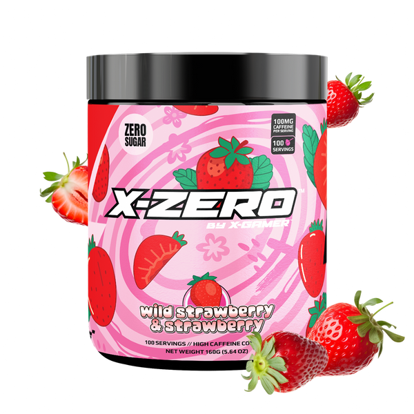 X-Zero Wild Strawberry & Strawberry (160g / 100 Servings)