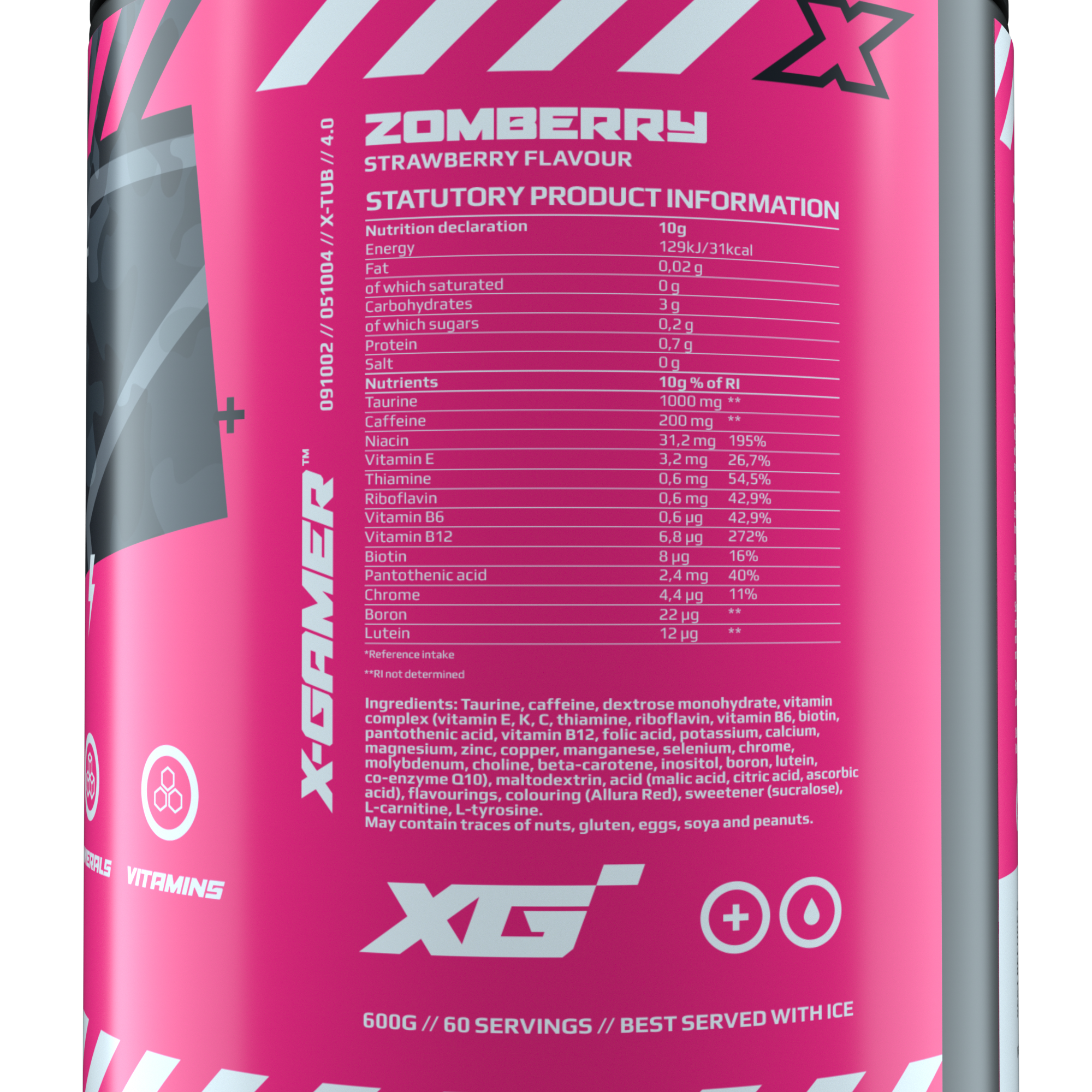 X-Tubz Zomberry (600g / 60 portioner)