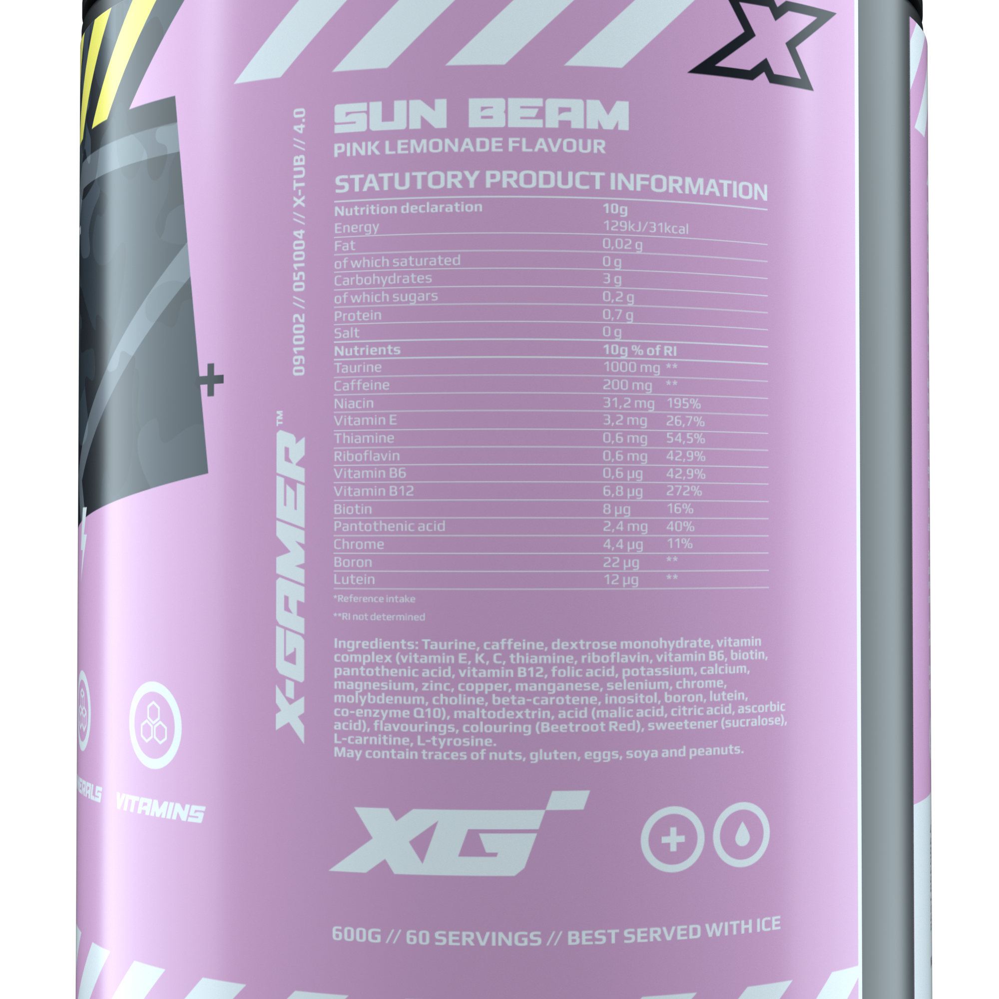 X-Tubz Sun Beam (600g / 60 servings)