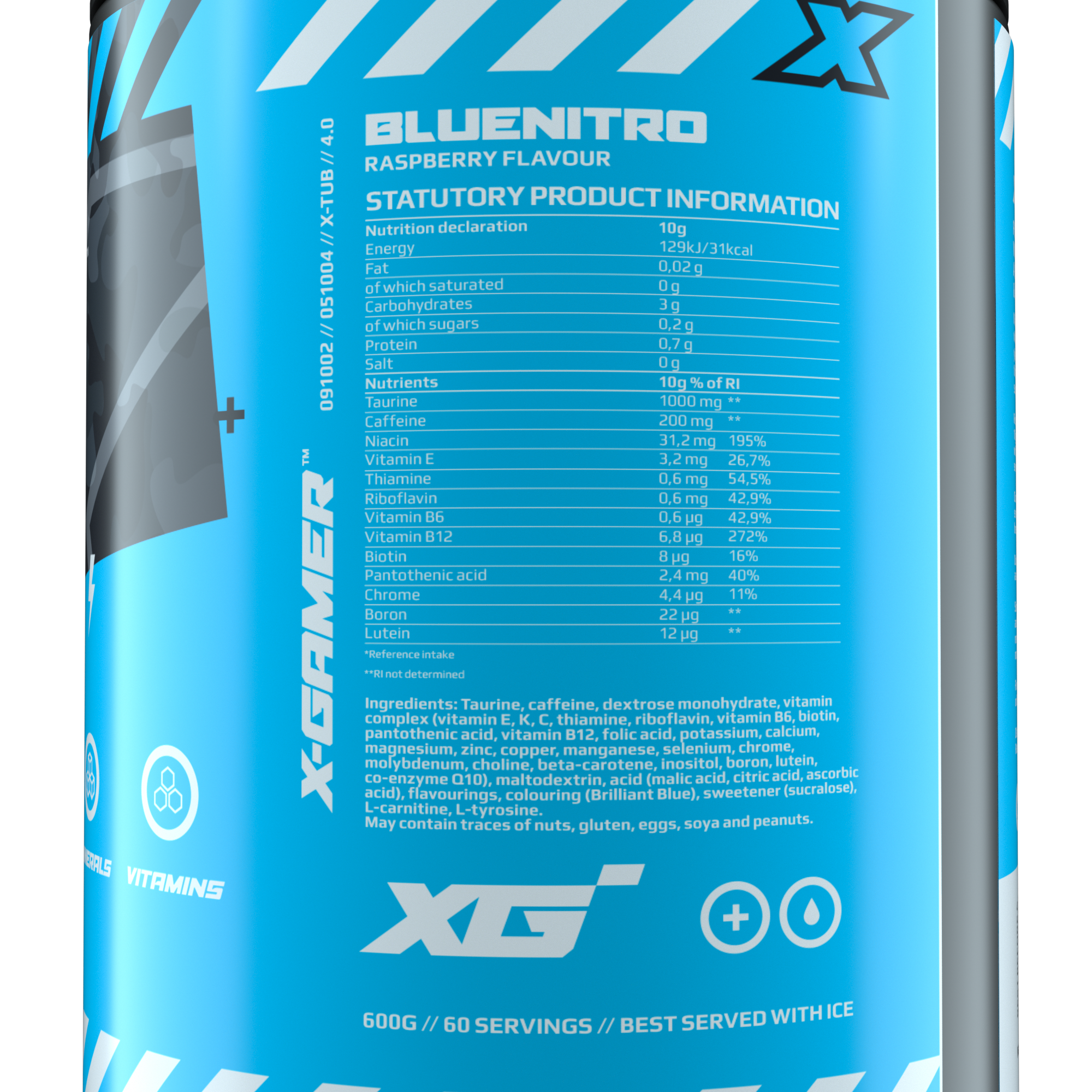 X-Tubz Bluenitro (600g / 60 portioner)