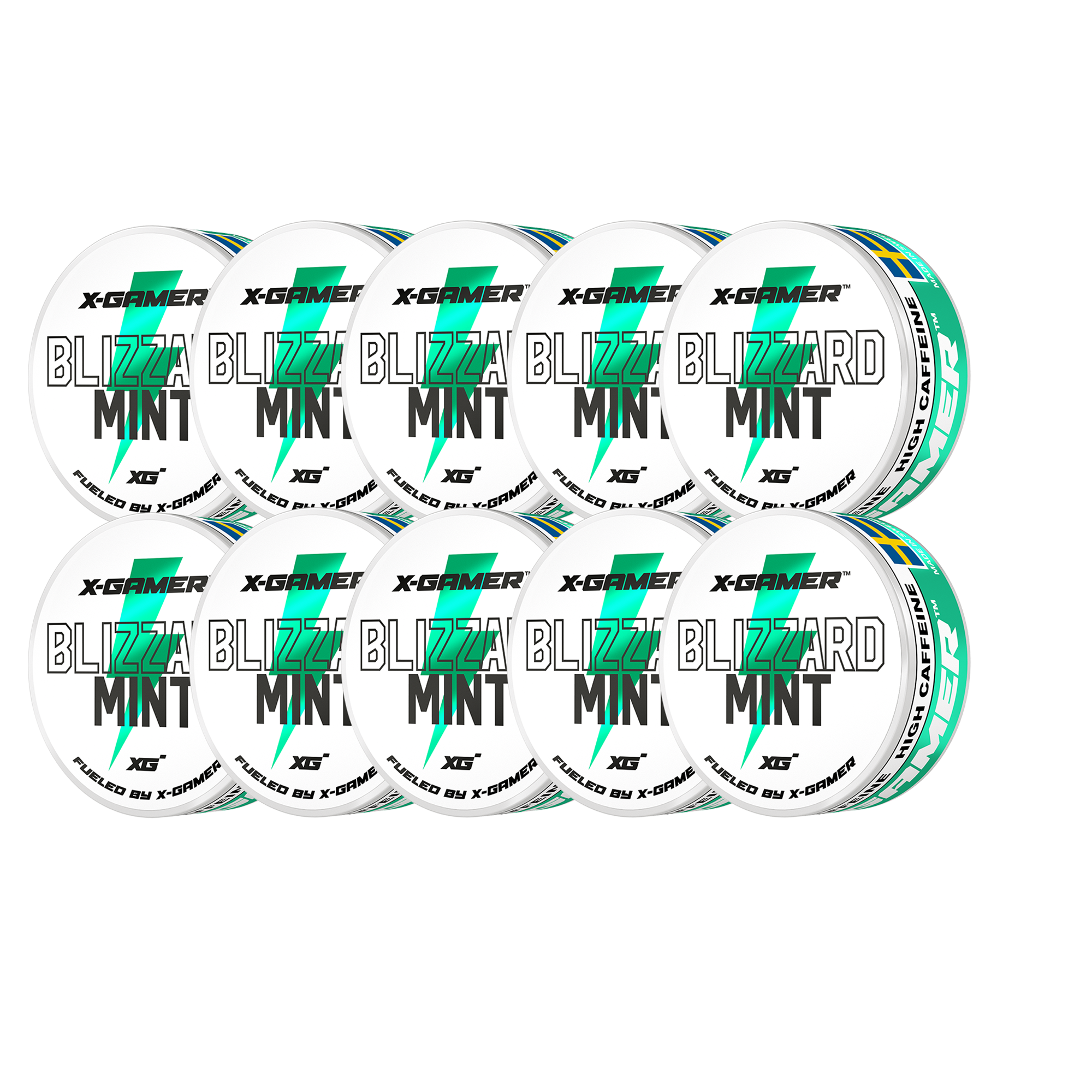 Blizzard Mint Energy Pouches  (10-pack/200-påsar)