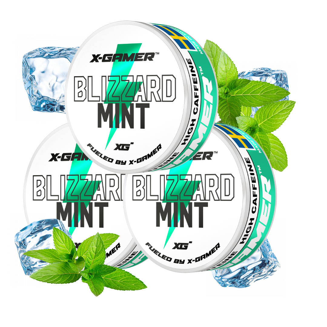 Blizzard Mint Energy Pouches (3 Pack / 60 Pouches)