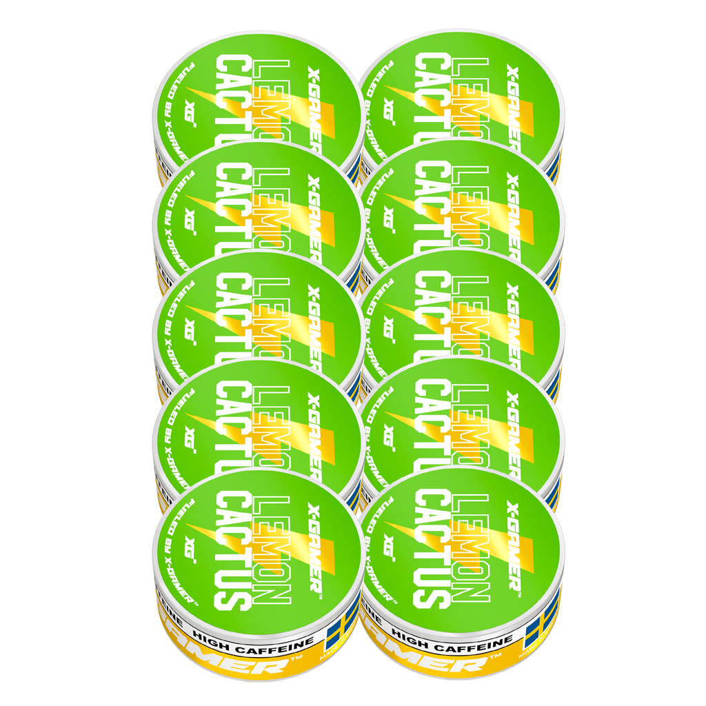 Lemon Cactus Energy Pouches (10 Pack/200 Pouches)
