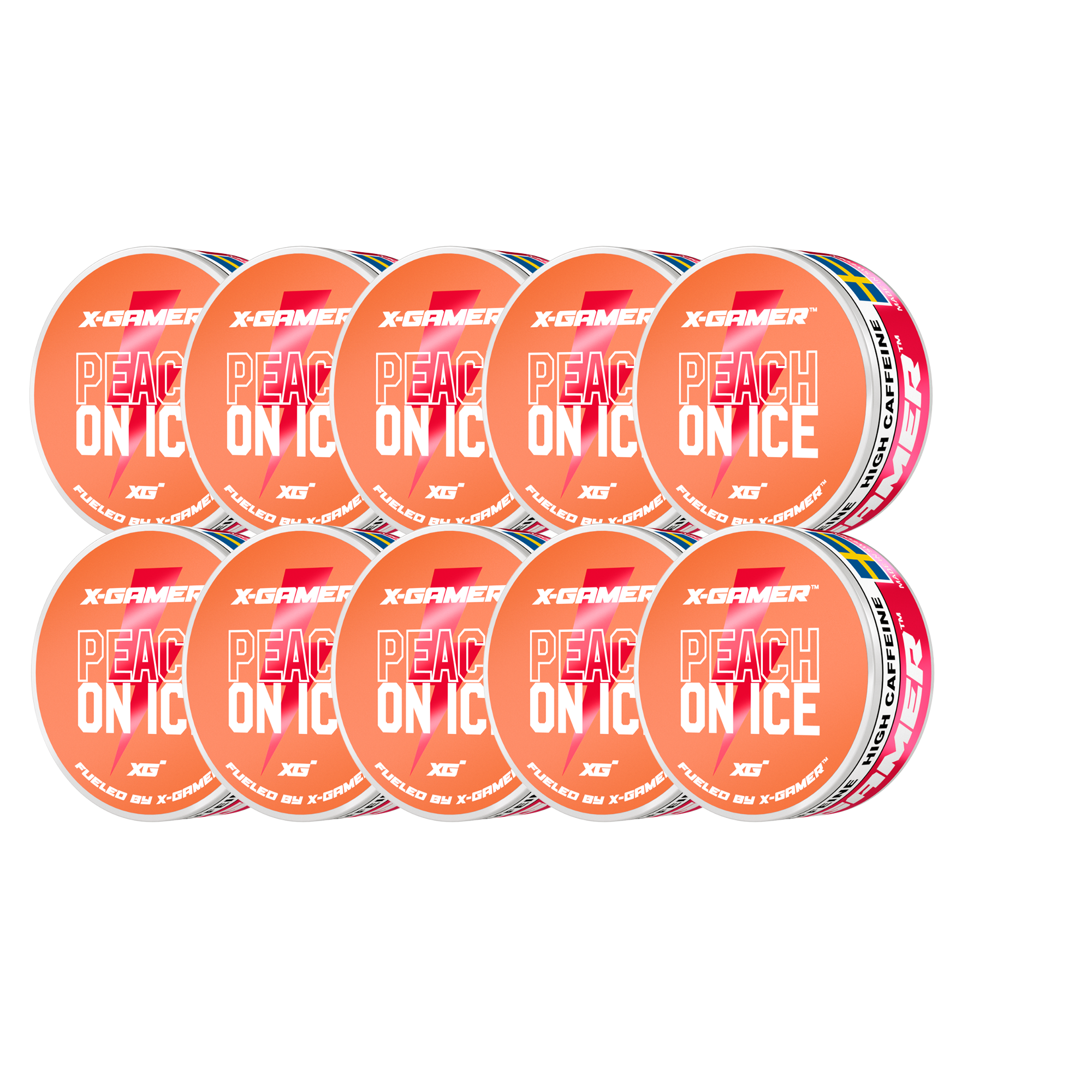 Peach on Ice Energy Pouches (10 Pack/200 Pouches)