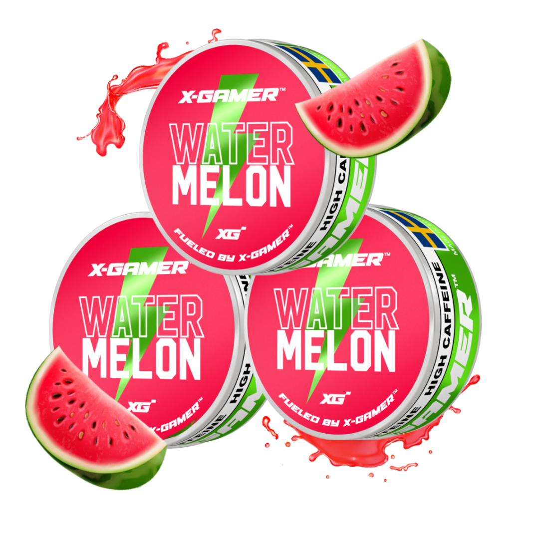 Watermelon Energy Pouches (3-pack / 60 påsar)
