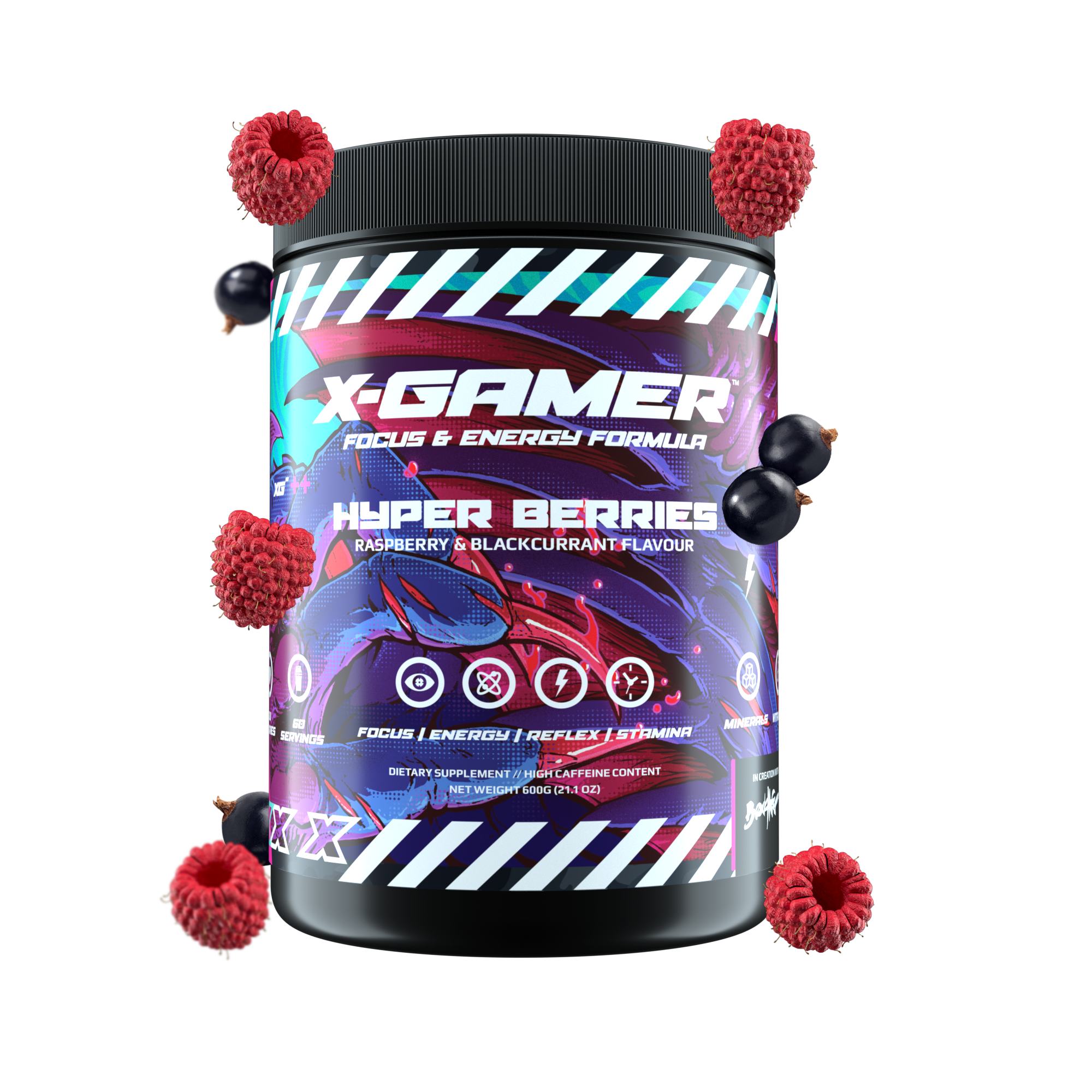 X-Tubz Hyper Berries (600g / 60 servings)