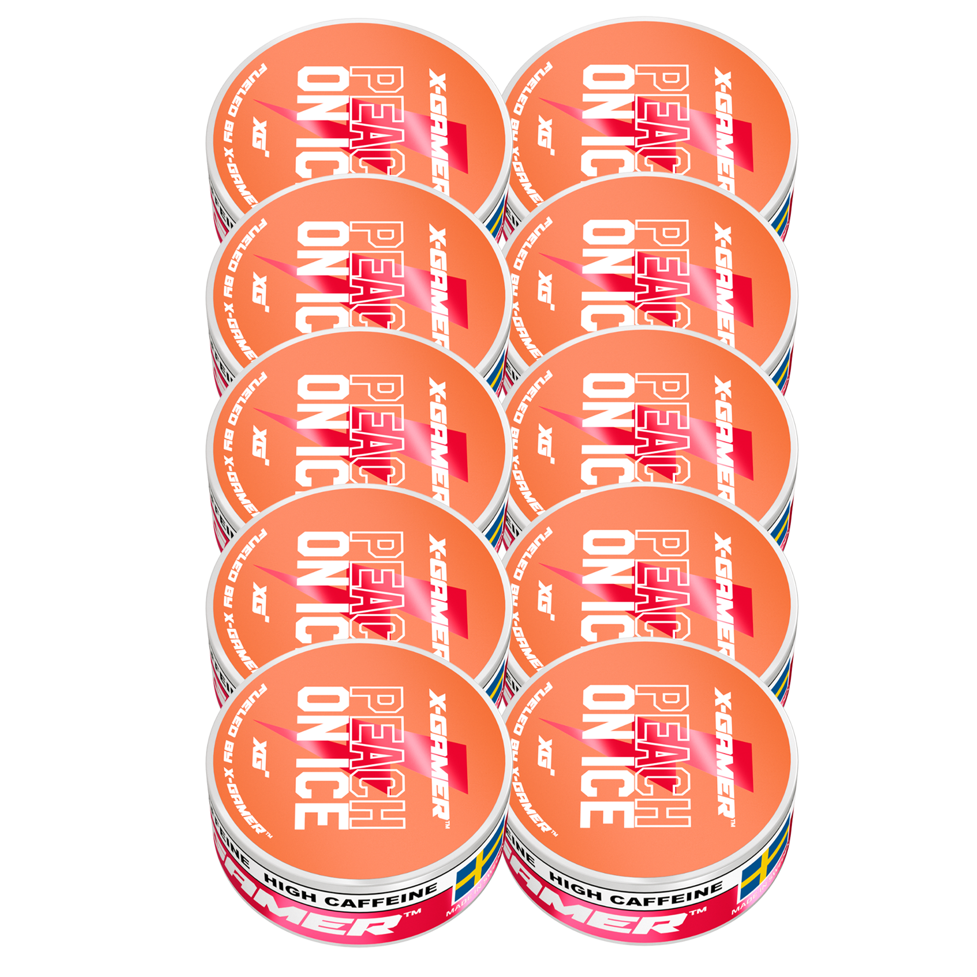 Peach on Ice Energy Pouches (10 Pack/200 Pouches)